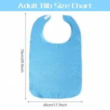 5-Color Adjustable Adult Bibs, Waterproof Cloth Eating Aprons For Elderly, Disabled, Nursing Home Use