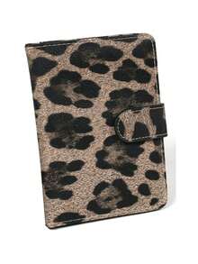1pc RFID Anti Demagnetization Leopard Print Passport Clip, With Elastic Band To Tie The Passport Book. Multi Slot Airline Ticket Jacket. Convenient And Practical, Sturdy And Durable, ID Storage Bag. Home And Daily Necessities - Multicolor - View 9