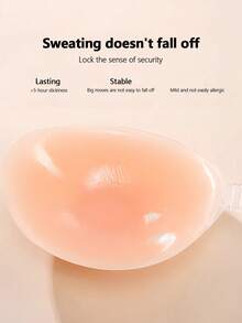 Women's Invisible Strapless Adhesive Nipple Covers, For Dresses, Bridal Gowns, Sleepwear - Lift, Support, Enhance Bust Size, Thickened Silicone, Invisible Cleavage Tape