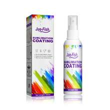 Jue-Fish Sublimation Coating Spray For Garments - 100ml White Bottle, Quick-Drying & High-Gloss Finish, Enhances Adhesion And Color Transfer, Perfect For T-Shirts, Hoodies, Tote Bags, And More, Easy One-Step Application. - 透明 - 查看 10