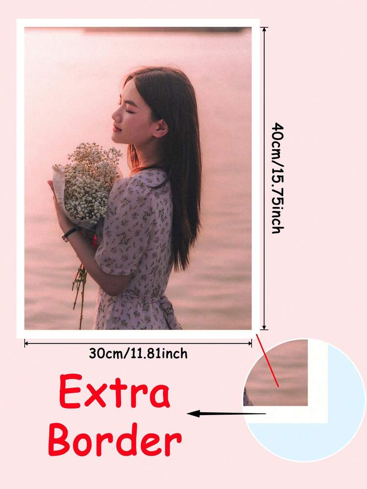 1幅定制大幅帆布海报，可定制装饰图案，个性化大幅帆布印刷，可选择DIY画框或仅画布，适合圣诞节/卧室装饰 - 卡通 - 查看 6