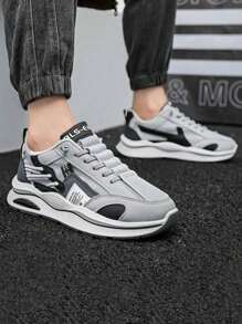 Zapatillas deportivas gruesas y transpirables de alta calidad para hombres, diseño de marca duradero y cómodo para correr al aire libre, zapatos de entrenamiento y fitness adecuados para deportes de ocio, zapatos casuales versátiles para hombres