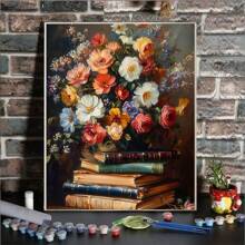 Paint By Numbers For Adults BeginnersDIY Flowers Adult Paint By Number Kits Painting On Canvas Books Painting By Numbers For Adults Craft Kits 16x20 In