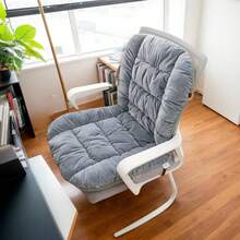 Cuscino ergonomico per sedia da ufficio con schienale integrato - Cuscino per seduta spesso e lavabile in poliestere per comfort e supporto, perfetto per casa o sala da pranzo, per l'inverno, cuscino per sedile auto - Bordò - Visualizzare 4