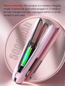 Professional Titanium Straightener, Wireless USB Charging, Salon-Grade Hair Straightener For Travel - Multicolor - View 11