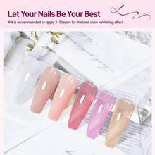 10ml Nude Pink Nail Polish Set 6 Colors Brown Red Purple All Seasons Neutral Color Quick Dry Nail Polish Set For Women Salon DIY Nail Art - OPE-6NP-KIT9-0 - Xem 3