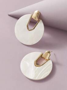 1 Pair Fashionable Elegant Retro Geometric Earrings For Women - Multicolor - View 2