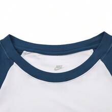 Nike 女式 AS W NSW NK CHLL KNT TEE RGLN 短袖针织圆领 T 恤 THV4993-100 - 白色 - 查看 3