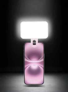 Lumière de selfie portable, éclairage pour vidéoconférence avec pince pour caméra de téléphone, lumière LED amovible pour vidéoconférence, 3 modes d'éclairage, rechargeable, portable, convient aux ordinateurs portables/téléphones/tablettes/appels Zoom/maquillage. Convient aux selfies et à la diffusion en direct, lumière portable