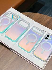 激光渐变磁吸手机壳,兼容 17 Pro Max、17 Pro、17 Air、16、16 Pro、16 Pro Max、15、15 Pro、14、14 Pro、14 Pro Max 系列 - 彩色 - 查看 4