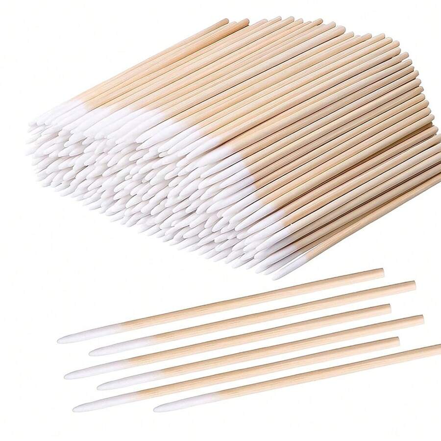 1000 pièces Cotons-tiges à pointe de précision, applicateurs de cotons-tiges pour nettoyer le vernis à ongles, corriger les erreurs de maquillage, les sourcils, les tatouages, la beauté