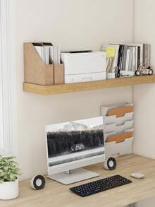 1 Stück verstärkte Schwebende Regale für die Wand, große weiße Wandregale mit Schwerlast-Halterungen, tiefe wandmontierte Aufbewahrungs- und Ausstellungsregale für Schlafzimmer, Wohnzimmer, Küche, Büro