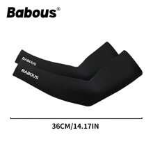 Babous 压缩袖套 - 弹性护臂，带缓冲支撑，防滑握把，适合高尔夫、骑行、跑步 - 吸湿排汗健身护臂（可机洗） - 男士和女士运动袖套、运动服、