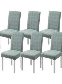 1 Stück/4 Stücke/6 Stücke Stretch Uni Stuhlhussen, weich passende universelle Tischhusse, abnehmbare waschbare Anti-Staub Spandex Stuhlschoner (Fleece) für Esszimmerstühle Zuhause