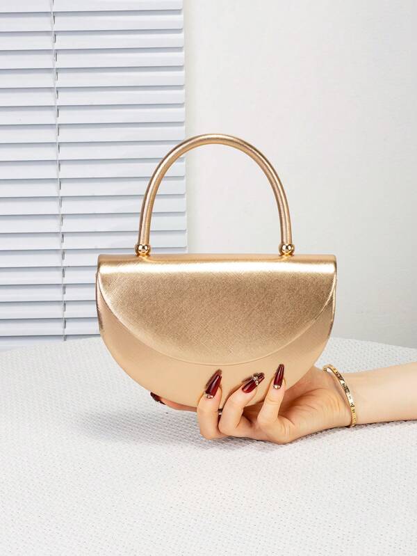 Elegant Women's Handbag, Minimalist Fashion Ladies Party Clutch, Chain Strap Chic Evening Bag, Lightweight Luxurious Design, Perfect For Party, Wedding, Prom Dress, Pairs Well With Holiday Party Dress, Evening Gown And Sequin Dress, Essential Wedding Accessory, Matches Perfectly With Graduation Dress, Prom Dress.