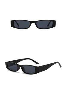 Retro Personalized Small Frame Fashion Glasses, Unisex Plastic Classic Outdoor Travel Beach Vacation Casual Decoration Daily Wear Fashion Glasses For Summer