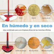 Replacement Mop Heads,  Turbo Mop Refills, Microfiber Mop Head Set, Base, Brush, And Handle Replacement For EasyWring Spin Mop - 紅色 - 查看 5