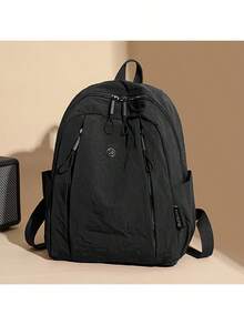 [Versatile Backpack] Softshell Polyester Women's Multi-Functional Backpack | Adjustable Straps, Zip Closure | Versatile For Commuting, Travel & Outdoor Activities | Available In Multiple Colors - Black - View 1