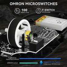 Ratón inalámbrico para juegos MAMBASNAKE ✖️ ATTACK SHARK M3, 40K DPI, 39g de peso ligero, sensor óptico PAW3395PRO, conectividad Tri-Mode BT5.1/2.4G/USB-C, botones programables, batería de 300mAh, compatible con PC/portátil - Multicolor - Ver 8