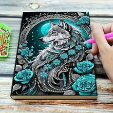 1 Set 7-Star Ladybug & Floral Diamond Painting Notebook Cover Kit, Insect Floral Theme, [Multiple Patterns Available], 5D Asymmetrical Shaped Diamond Painting Diary Notebook, Embroidery Sketchbook, Ideal For Handicraft Lovers, Soft Leather Cover, Art Sketch Notebook For Learning And Office, Suitable For Birthday And Holiday Gifts - Multicolor - View 14