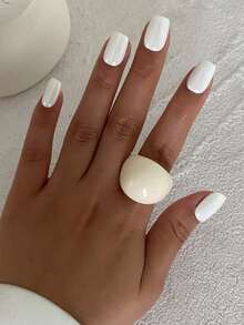 1pc/4pcs/Set Resin Teardrop Rings, Glamorous Luxury Resort Party & Casual Daily Wear Jewelry Rings, Unisex Gift - Ring - View 13