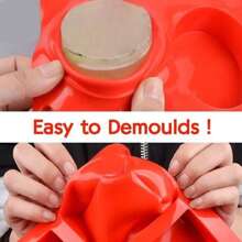 1 个硅胶蛋形模具 - 非常适合制作自制果冻、布丁和巧克力蛋；可重复使用的蛋形模具、模具、自制果冻模具、布丁模具、巧克力蛋模具、自制甜点模具