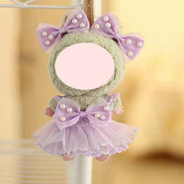 1pc Dress Clothes Only (No Doll), Suitable For 17cm 1st/2nd/3rd Generation Dolls, Butterfly Dress Outfit Accessories, Party Costume Doll Clothes