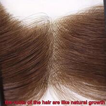 100% Human Hair Toupee For Men, PU Material Hairline Topper, Suitable For Receding Hairline, Natural Hairline Replacement System - Multicolor - View 7