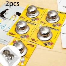 2pcs Stainless Steel Universal Pot Lid Handle, Heat Resistant, With ABS Plastic Heat Resistant Grip And Installation Screws - Cookware Replacement Top Handle, Durable Pot Lid Accessories, Suitable For Kitchen Cooking Equipment - Multicolor - View 18