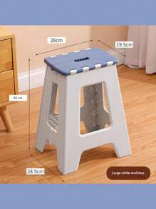 坚固耐用加厚便携式折叠凳带手柄 - 简易办公凳，时尚，美观，坚固耐用，家用折叠凳，节省空间，易于存放，适合室内，派对，野餐，成人和儿童便携式折叠椅，适合家庭使用，户外钓鱼。