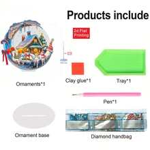 Kit de peinture de diamant 5D asymétrique - Bonhomme de neige de Noël DIY, art de diamant acrylique convenant aux débutants adultes et aux amateurs d'artisanat. Meilleure décoration de bureau pour le salon, la chambre, le bureau et autres espaces intérieurs