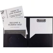 TLL  Plastic Folders With Pockets Black 3 Pack 2 Pocket Poly Folders For School Home Or Office Durable AcidFree Poly Includes Removable Adhesive Labels - màu đen - Xem 7