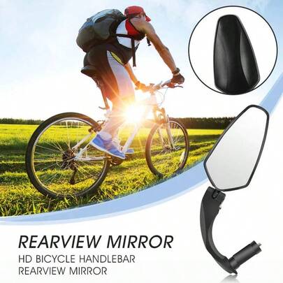 1pc Bicycle Rearview Mirror, Foldable Wide Angle Universal Rear View Mirror For Mountain Bike And Road Bike, Cycling Accessory