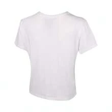 Nike Women's AS W NSW CLUB SS TEE HBR MD Short Sleeve T-Shirt, Knit Crew Neck, THV5003-100 - White - View 2