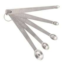 10PCS Stainless Steel Mini Measuring Seasoning Dry And Liquid Ingredients Spoon - Silver - View 2