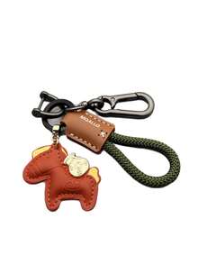 Handmade Leather Car Key Chain, Simple & Personalized Key Ring Lanyard For Men & Women - Have Money Immediately - View 4