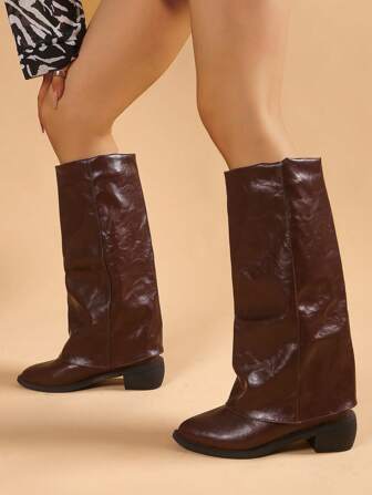 Western Mid-Calf Boots, Fashionable Women's Winter Boots, Versatile Chunky Heel Non-Slip Warm Tall Boots, Pull-On Convenient & Comfortable Knee-High Boots, Black Solid Color Versatile Texas Boots, Beige Elegant Shoes, Fashion Pants Boots, Retro Windproof Hiking Boots, Indoor Formal Work Shoes, Dirt-Resistant Pointed Toe Leather Shoes, Brown Party Sexy Slimming Boots, Model Runway Shoes, Unique