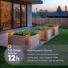 PASAMIC Solar Post Cap Lights 2 Pack, Solar Post Lights Outdoor Waterproof With 2 Color Modes, IP44 Deck Solar Powered For 4x4, 5x5, 6x6 Vinyl/Wooden Posts, Decorate Deck, Patio, Porch, Fence - 2PC - 查看 3