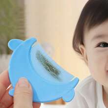 2 Stücke Baby Silikon Haarbürste + Kamm Set, Neugeborenen Bade Bürste und Kamm zum Entfernen von Milchschorf - Braunrosa Wal - Übersicht 2