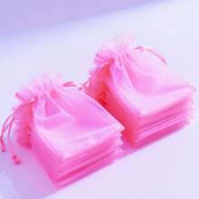 10/50/100pcs Organza Gift Bags, Size: 7*9cm, Colorful Organza Wedding Candy Bags, Halloween Candy Bags, Christmas Gift Packaging Bags, Various Outdoor Festival Party Packaging Supplies