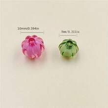 8/10mm Acrylic Colored Pumpkin Beads R DIY Bead Accessories Phone Chain Pendant Bracelet Jewelry Making Accessories - Hạt bí ngô - Xem 2