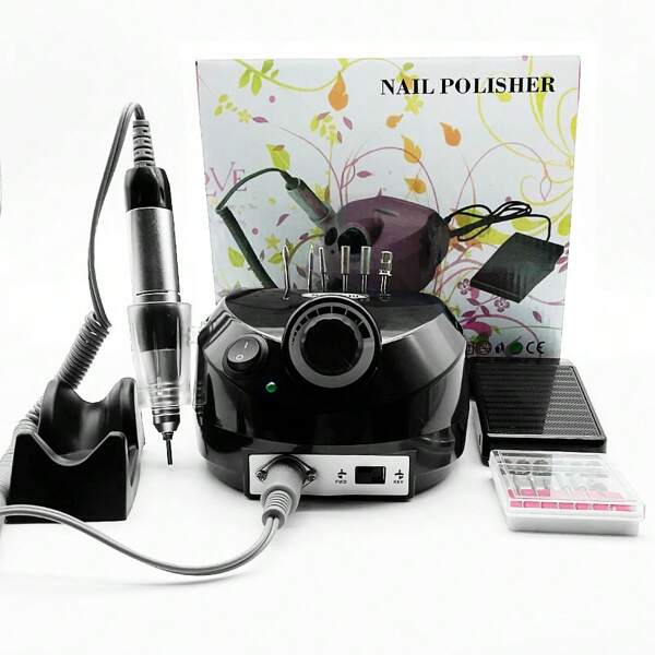 Trapano elettrico per unghie 35.000 giri/min, set professionale per manicure, lima per unghie, set di punte per trapano, attrezzatura portatile per salone di bellezza