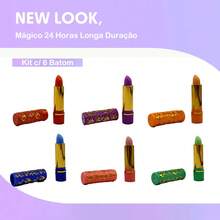 Kit With 6 Magic Lipsticks | Long Lasting 24h, Colors That Change With The PH Of The Lips - 彩色 - 查看 4