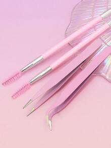 AYRMILLA's New Multi-Color Eyelash Tool Set Includes Eyelash Brushes And Tweezers, Making It A Complete And Convenient Eyelash Curler And Eyelash Collection Kit. They Are Exquisite And Durable, With Precise Brush Heads, Eyebrow Brushes - Multicolor - View 14