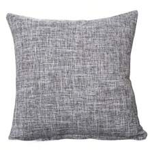 Ins Style Solid Color Pillow Case Set, Natural Linen Cotton, Machine Washable, No Dye, Suitable For Homestay/Cafe/Home Decor