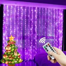 USB Powered Fairy Curtain Light -8 Remote Control Modes, Suitable For Bedroom, Interior Decoration, Wedding, Christmas And Party Seasonal Decoration Home Decor Christmas Decorations Room Decor Winter
