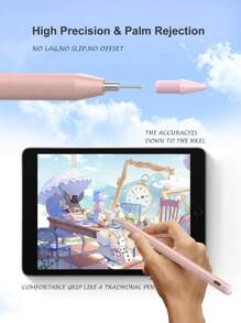 90mAh 容量触控笔，具备防误触和倾斜感应功能，兼容 iPad 10（10.9 英寸，2022 年款）、iPad Air 4/5/6/M4、iPad A16（11 英寸，2025 年款）、iPad Air 11/13 英寸（M3/M2）、iPad Pro 11/12.9 英寸 - 粉色