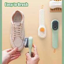 Multi-Functional Cleaning Brush With Liquid Dispenser, Home Shoe Cleaning Brush With Liquid Dispenser, Soft Bristle Clothing Cleaning Brush