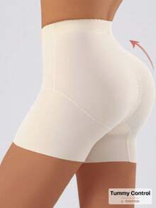 JUQDNX High-Waist Tummy Control & Butt Lifting Shapewear For Women - Adjustable, Breathable, Non-Slip Design For Posture & Body Sculpting, White, Posture Support, Sleek Undergarment, Comfortable Fit - 杏色 - 查看 3