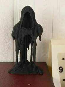 1pc Unique Melting Grim Reaper Statue - Gothic Art Plastic Sculpture, Suitable For Home And Office Decor, Multi-Functional Indoor/Outdoor Use, Great For Halloween And More Holidays, No Power Needed, Gothic Home Decor Halloween Decor Room Decor - Multicolor - View 3